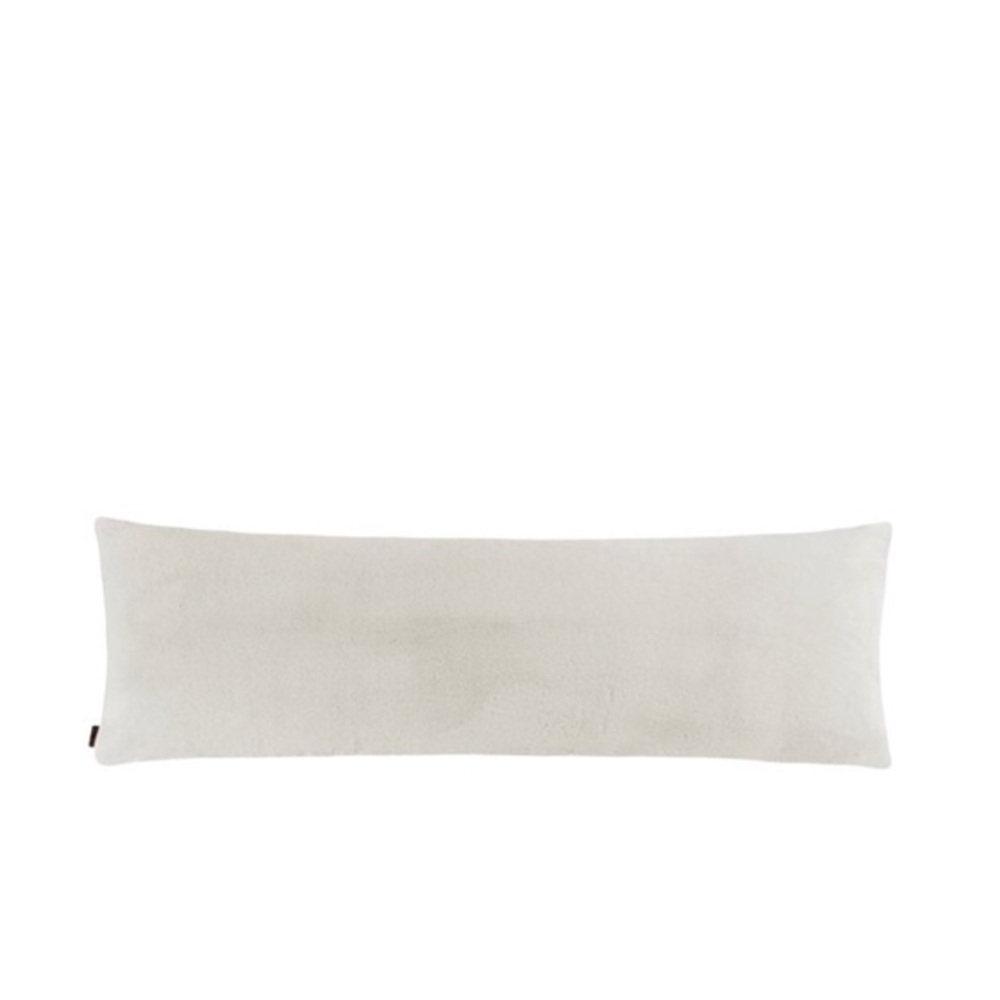 UGG Polar Sherpa Ivory Cream Body Lumbar Pillow‎ Cover Sham 55” x 18.5”